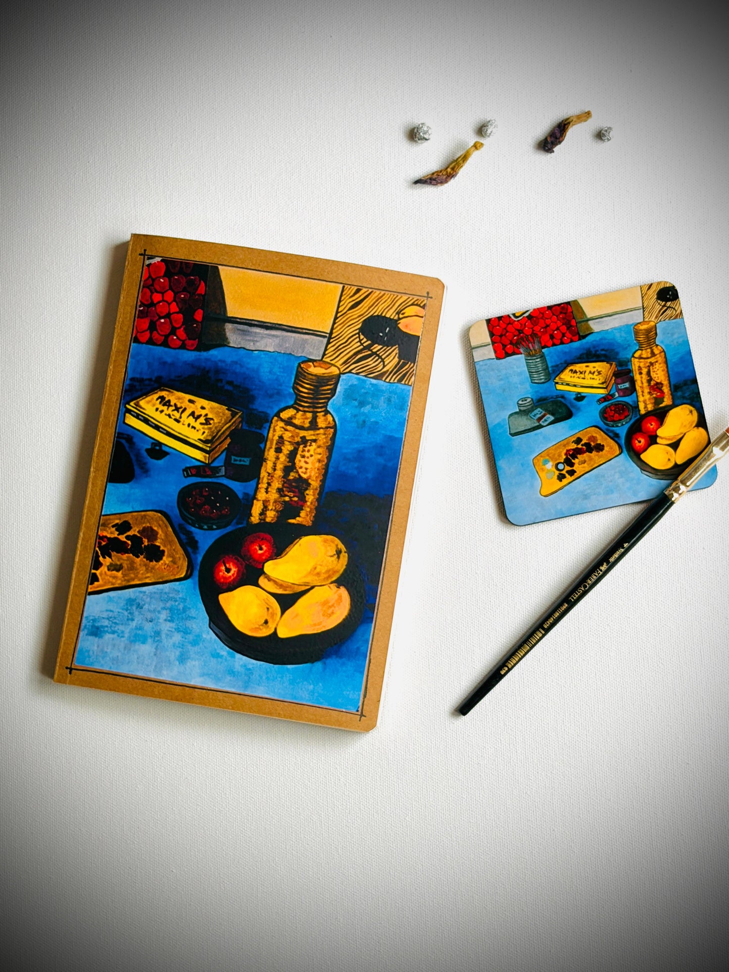 The "Desk Ritual"Art Bundle (Notebook+Coaster Set)