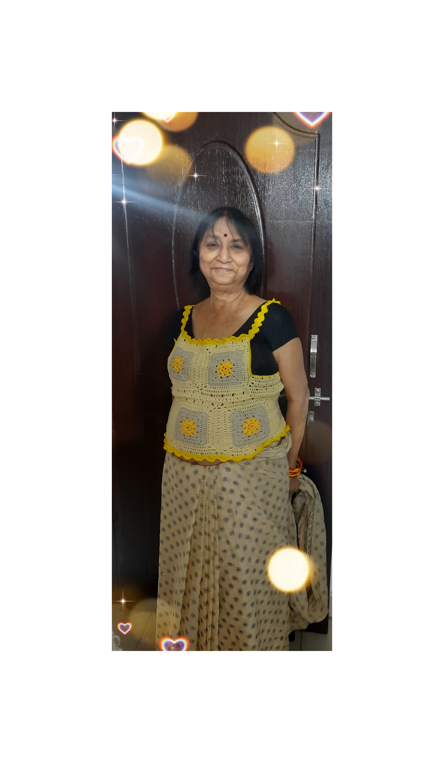 Bee Yellow Crochet Crop Top