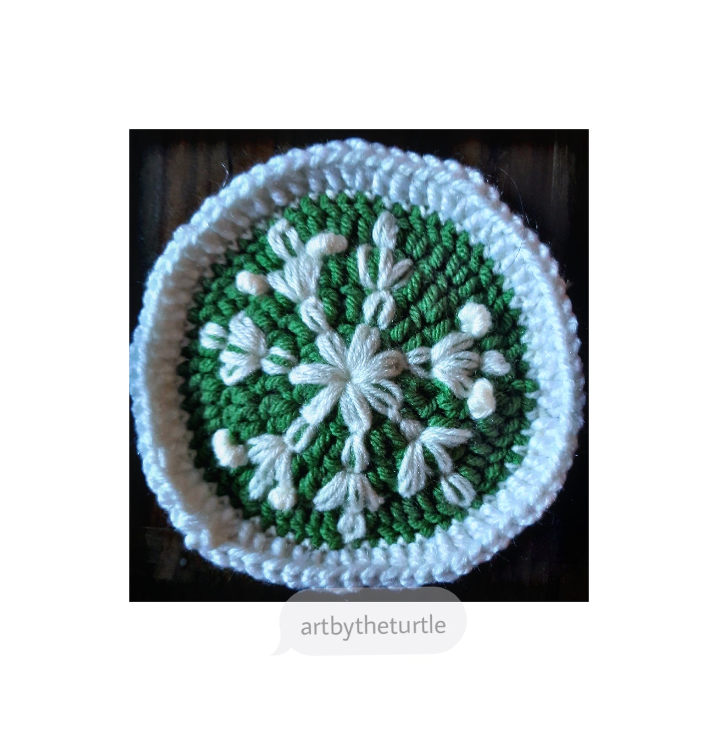 Crochet Handmade Round Coasters - Set Of 6