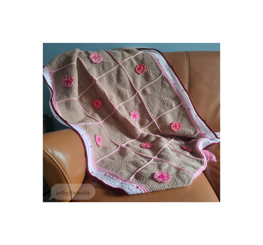 Sakura Tree Crochet Throw