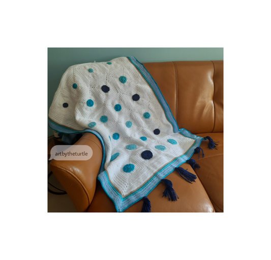 Polka Crochet Throw