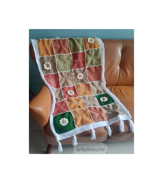 Seasonal Colors Crochet Throw
