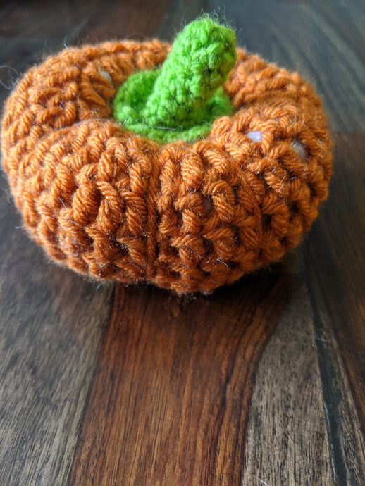 handmade woolen pumpkin