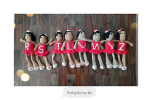 Handmade Alphabet Dolls